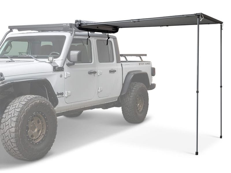 Easy-Out Awning opened on the side of a vehicle