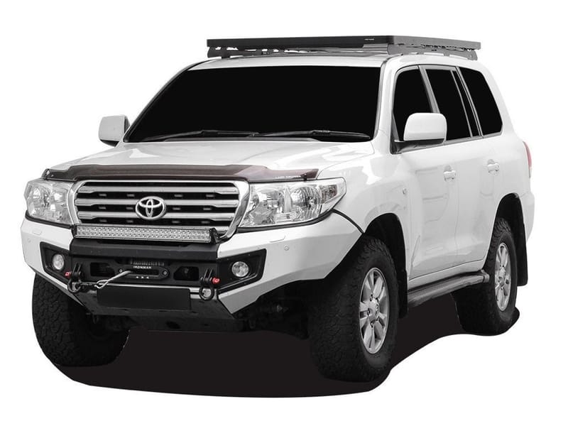 Low profile Slimline II roof rack kit on a Land Cruiser 200