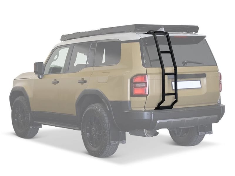 Front Runner ladder on the back of a Prado 250