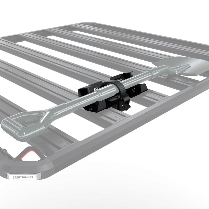 Spade held in a Slimline 3 spade mount on the rack