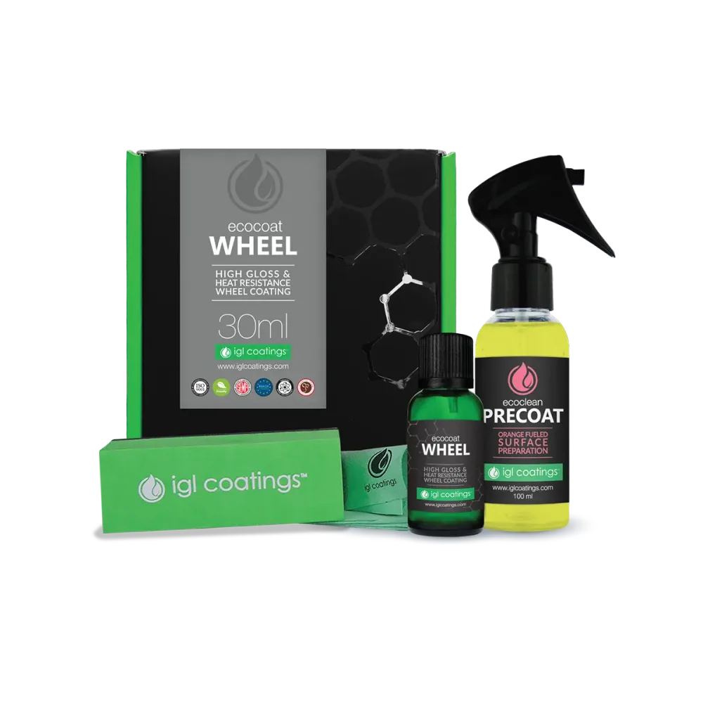 Ecocoat Wheel 30ml kit with bottle and Precoat spray