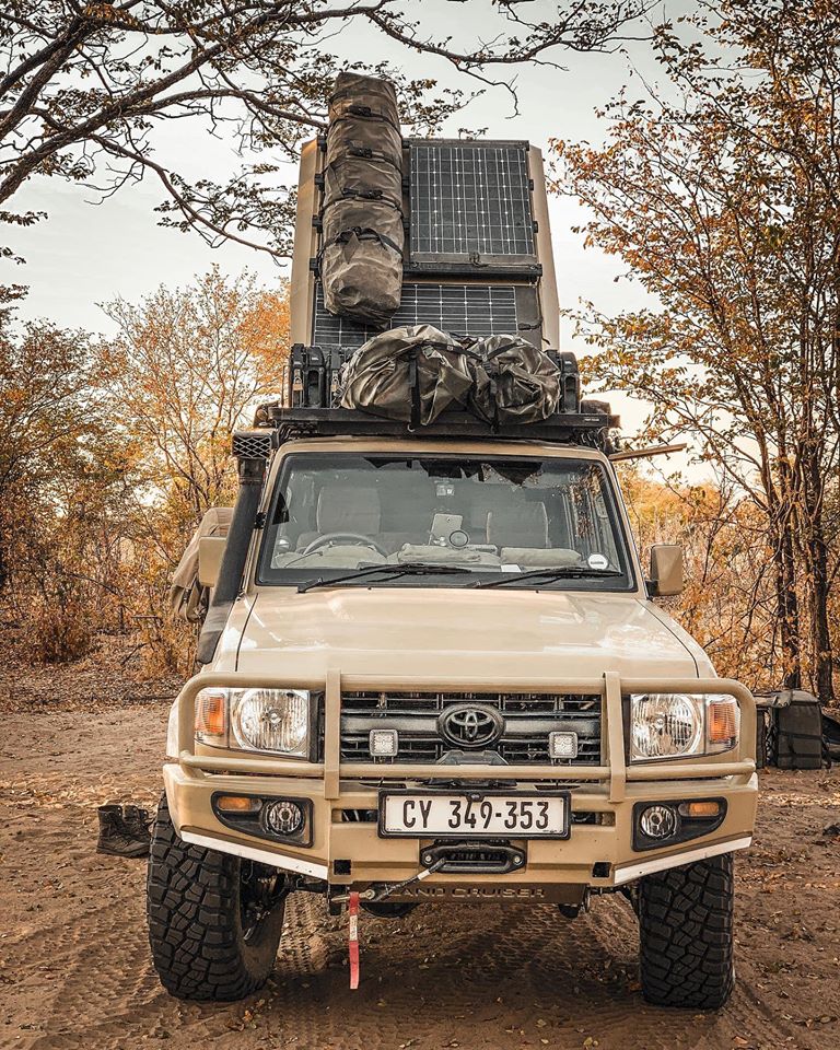 Bull bar on a Toyota Land Cruiser — protection meets overland aesthetics