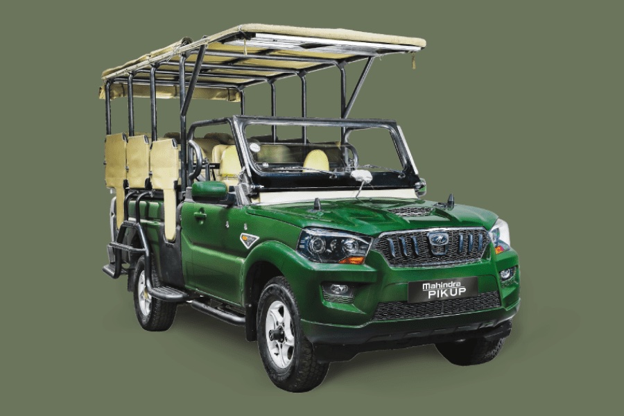 The Mahindra Pik Up S4 Game Viewer — a factory-built game viewer sold new in South Africa from about R521,599