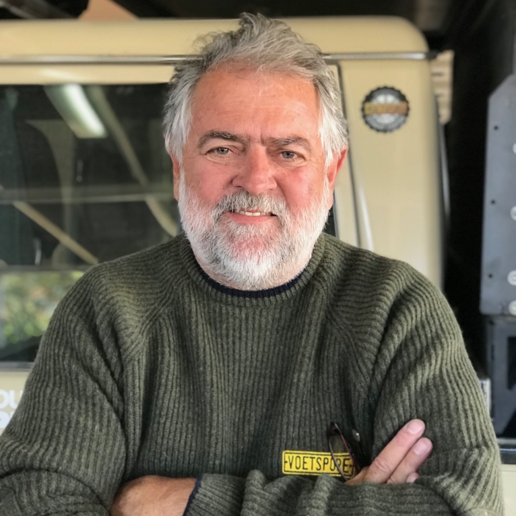 Johan Badenhorst — Voetspore presenter and South African overlanding icon