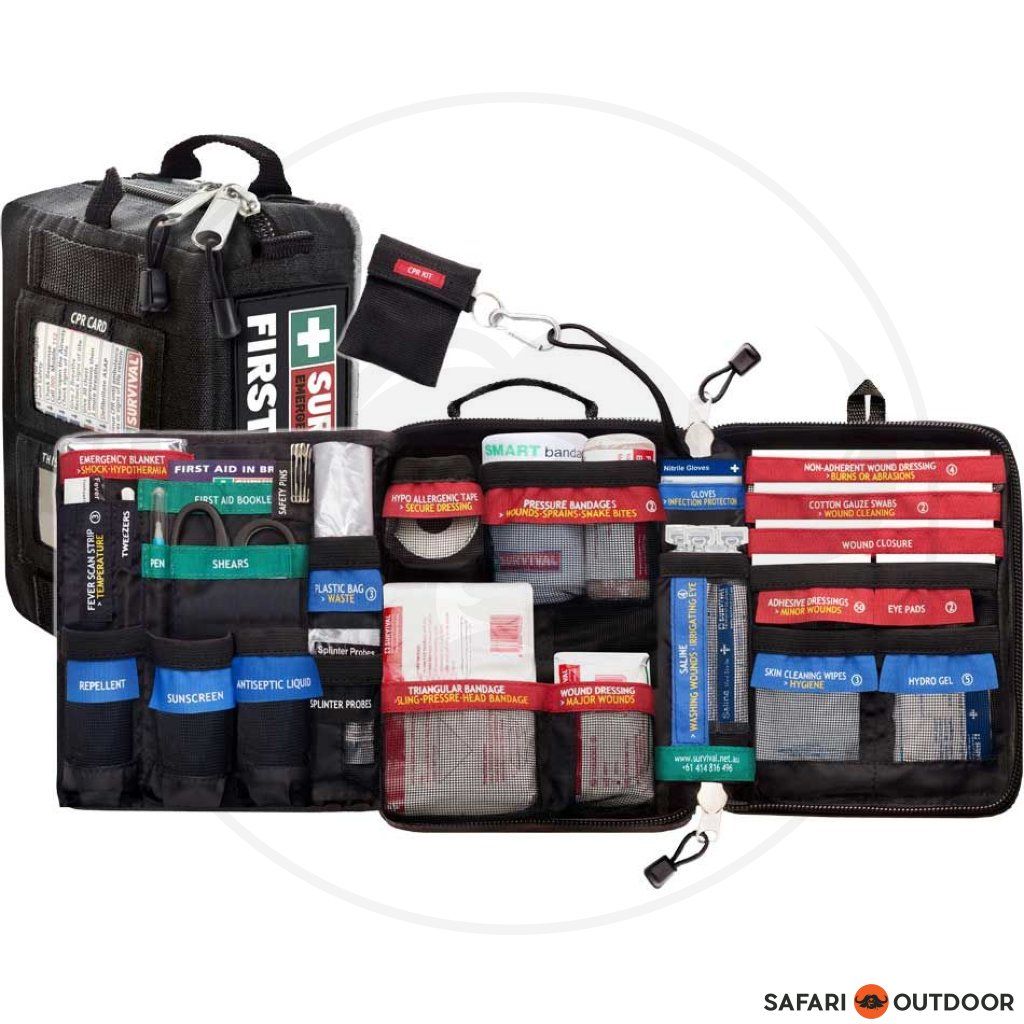 Vehicle first aid kit — a non-negotiable when heading off-road