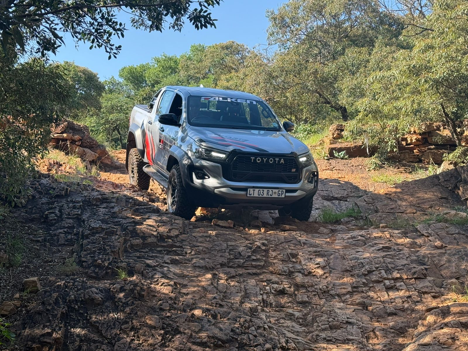 Toyota Advanced Driving course — 4x4 on rocky terrain