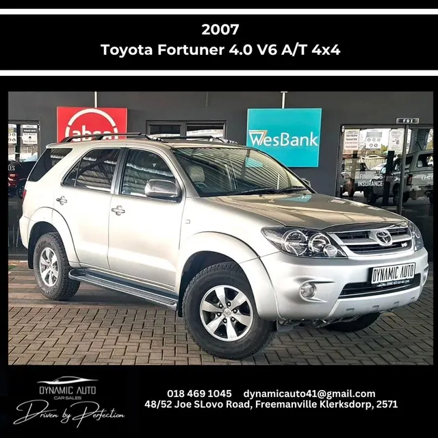 2007 Toyota Fortuner V6 4.0 4x4 Auto